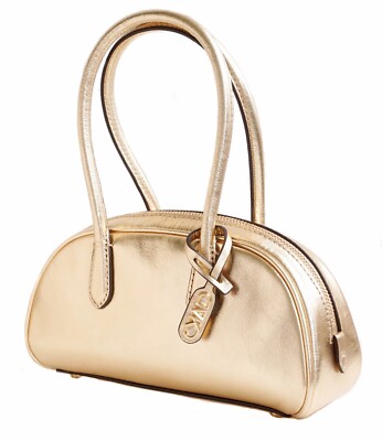 Michael Kors Tasche Handtasche Lulu SM Handle Satchel Metalic  Leder P.Gold Neu