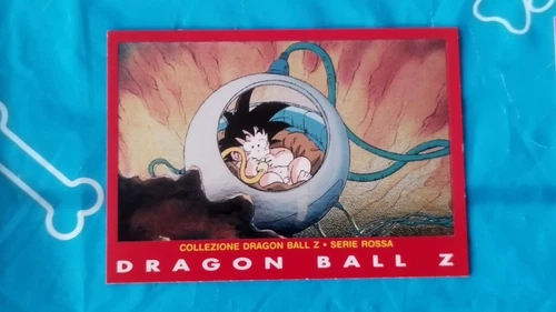 Carte prism Dragon Ball Z Serie Part 4 n° 9 card DBZ Panini Rouge red Rossa Baby