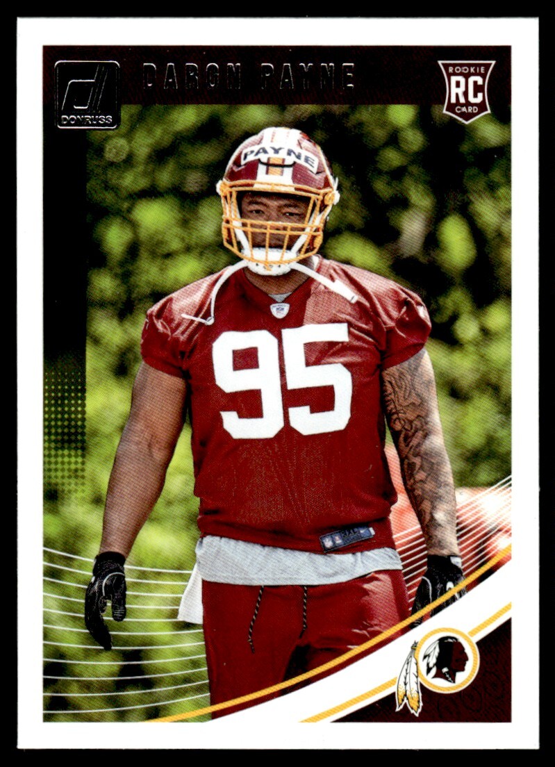 2018 Donruss Daron Payne Rookie Washington Redskins #355
