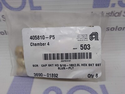   3690-01892 SCR Cap Skt Hd 5/16-18x2.0L   SKT SST SLVR-PLT #WD9