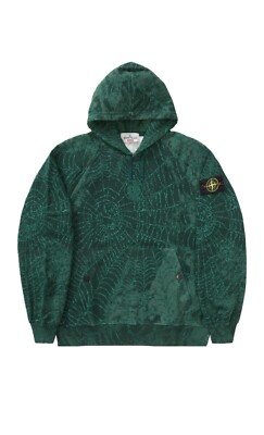 Stone Island Supreme Hoodie Grün L FW23 Neu!