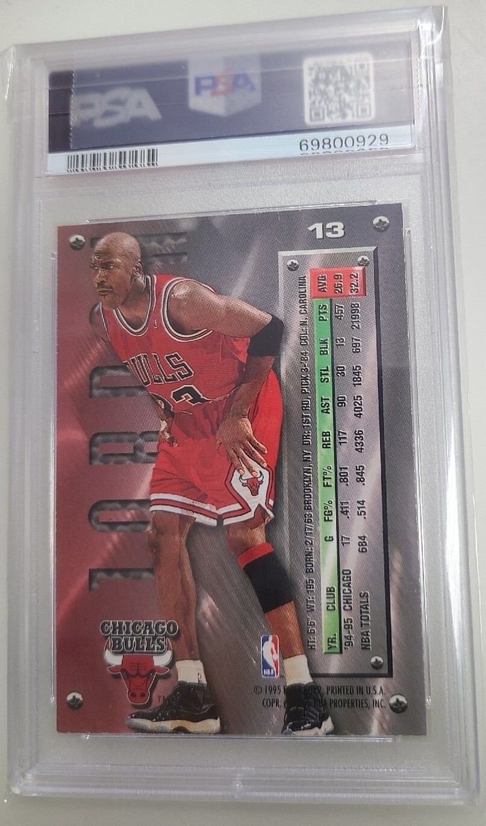 MICHAEL JORDAN 1995 Fleer Metal #13 Silver Spotlight