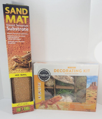 Lot NEW Two (2) Decor Pour Terrariums 40 Gal. for Reptiles EXO TERRA & THRIVE