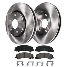 Front Disc Brake Rotors Ceramic Pads for Chevrolet Impala Monte Carlo B19A CA