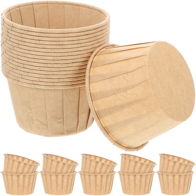  50 Pcs Oil-proof Paper Cup Reusable Baking Cups Cupcake Liners Muffin for