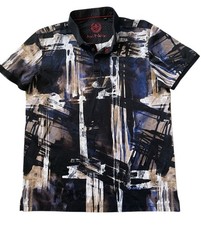 AU NOIR POLO PIERCE BLACK Men’s Size 5/1XL