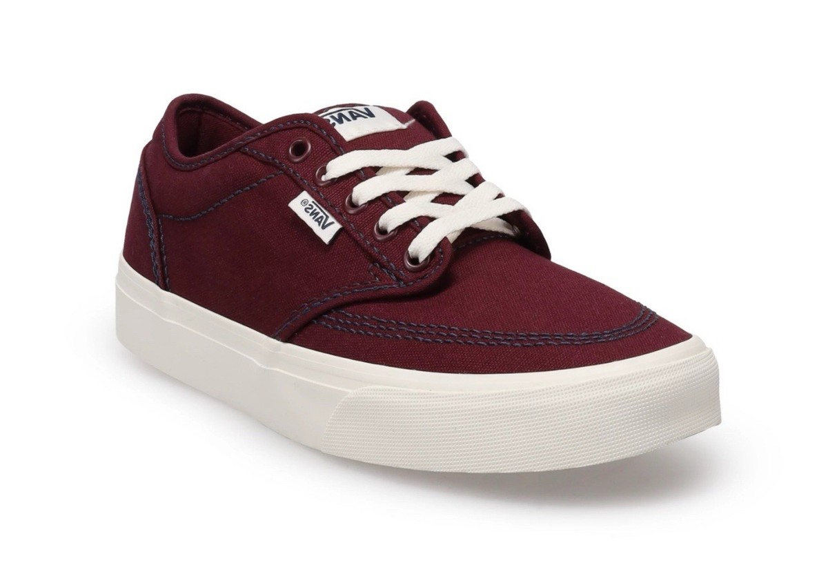 Vans Atwood Shoes Men's Size Port Royale Maroon Canvas
