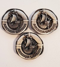 3 VTG 1970'S ANCHOR SAVINGS BANK BELT BUCKLES LMT EDITION-359-805-806 OF 1000