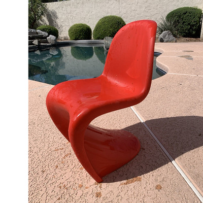 Authentic Vitra Panton Junior Chair   Verner Panton   Red   Excellent Condition