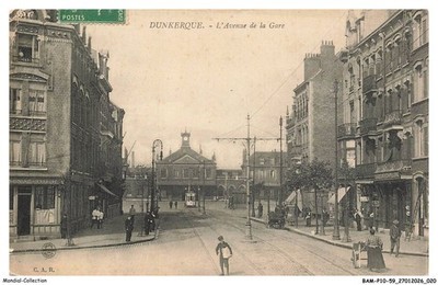 BAMP10-0887-59 - DUNKERQUE - L'avenue de la gare