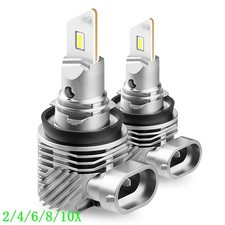 Upgrade H11 H8 H9 LED Headlight Bulb Kit High Low Beam 16000LM 6000K White 2~10X
