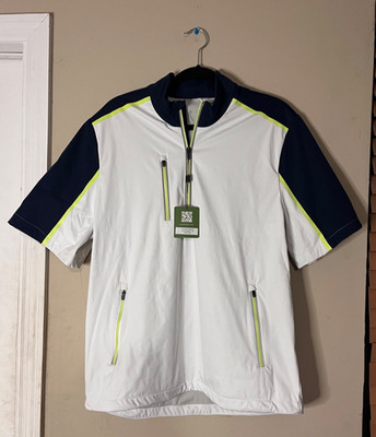 Above the Links Sound Colorblock Elbow-Sleeve Half-Zip Golf Pullover Size Medium