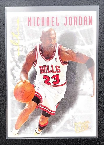 MICHAEL JORDAN 1996-97 Fleer Ultra Effort GOLD MEDALLION #143 Rare Bulls