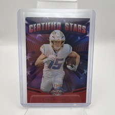 2025 Panini Certified Ladd McConkey Certified Stars Red 01/99 First To Print