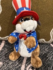 Buc-ee's Fourth of July Beaver Plush with Stars Jacket Uncle Sam Hat,2004