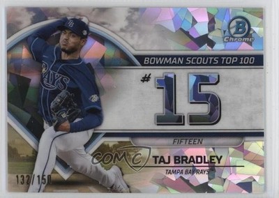 2023 Bowman Scouts Top 100 Atomic Refractor /150 Taj Bradley Rookie RC 18jt
