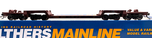 HO WALTHERS MAINLINE 910-50206 81' 8 EJES CENTRO DEPRIMIDO FLATCAR CNW # 48015 | Zustand: New