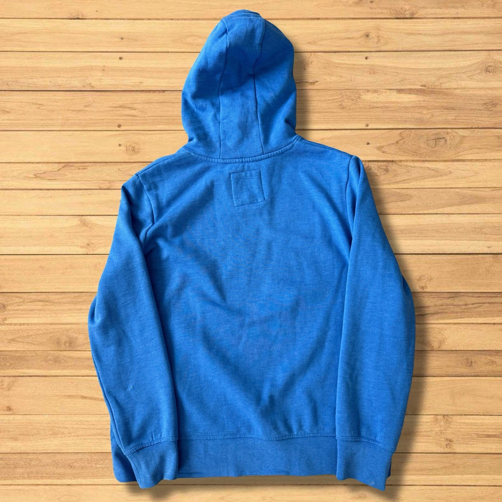 VETEMENTS Felpa con cappuccio ricamata blu Crew Clothing Company donna taglia UK 10