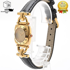 Vintage [ Exc+5 w/New Belt ] GUCCI 6300L 21mm Horsebit Gold Quartz Women's Watch