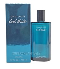 Cool Water by Davidoff for Men 4.2 oz After Shave Splash NEW In Sealed Box