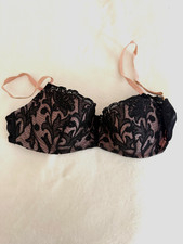 Black and pink lace bra 36 C