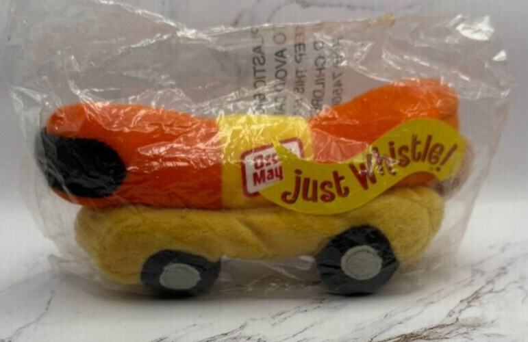 NEW Plush Oscar Meyer Wiener Mobile Hot Dog Bean Bag Plus Toy Just Whistle