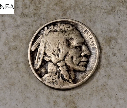 1915 Buffalo Nickel ~ Very Fine VF ~ Better Date ~ ZB423