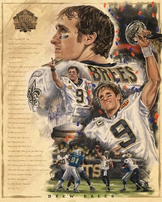 Drew Brees HOF 2026 New Orleans Saints 8x10 NFL Football Photo