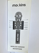 mockins Wireless Karaoke Microphone FM Radio Speaker Black MHMICBLK35