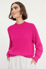 Witchery Jumper Mulberry Pink Size Small Wool Blend Ribbed Knit Pullover Sweater