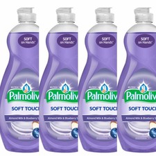 4 x 8 oz Ultra Palmolive Soft Touch Almond Milk  Blueberry Scent Dish Soap