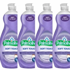 4  x 8 oz Ultra Palmolive Soft Touch Almond Milk & Blueberry Scent Dish Soap