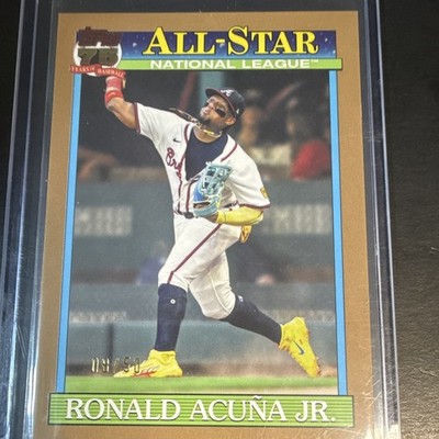 Topps 2026 Ronald Acuña Jr. All-Star NL Gold #91AS-28 Atlanta Braves /50