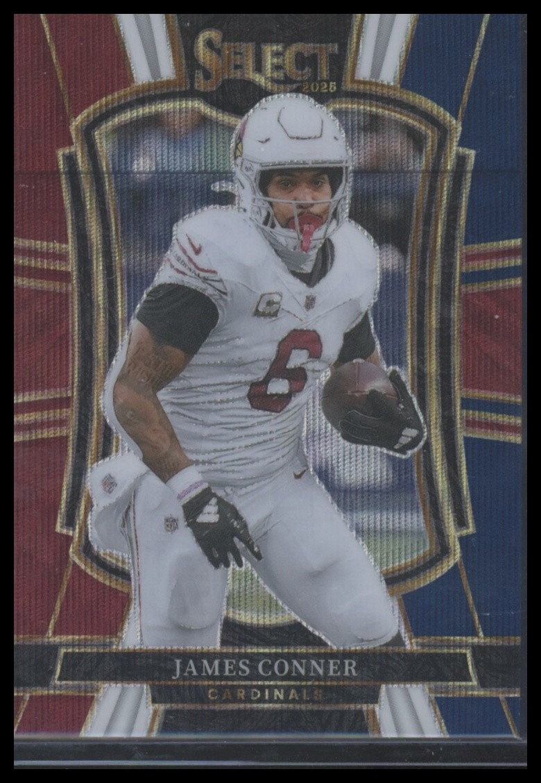 2025 Panini Select #123 James Conner Tri-Color Prizm #/299
