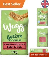 12kg Beef & Veg Complete Dry Dog Food - Perfect Nutrition for Active Dogs 2.17 per kilo