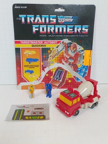 Transformers G1 Vintage Targetmaster TM Quickmix 100% Complete w/Backer Card