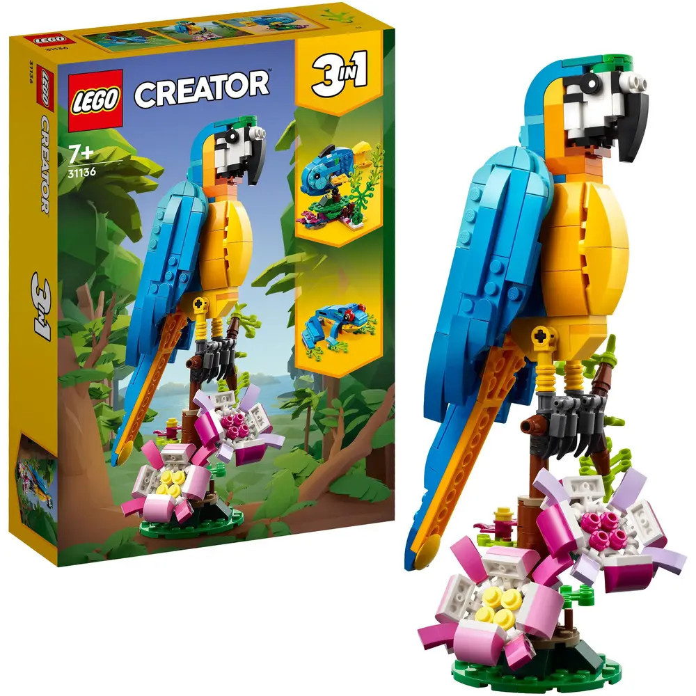 Lego Gelb Bausätze Der Exotische Papagei Creator - Image 14