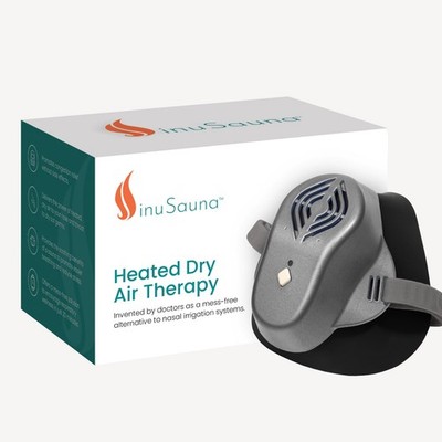 SinuSauna Heated Dry Air Therapy Mask | Congestion Relief | Cold Symptom Grey