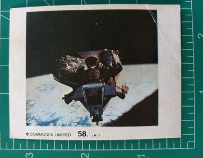 1969 Commodex Operation Moon NASA CARD #58 APOLLO 9 LUNAR MODULE 