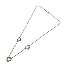 Used Tiffany Co. Open Heart 3P Triple Necklace Silver 130725 (Tiffany) from JAPA