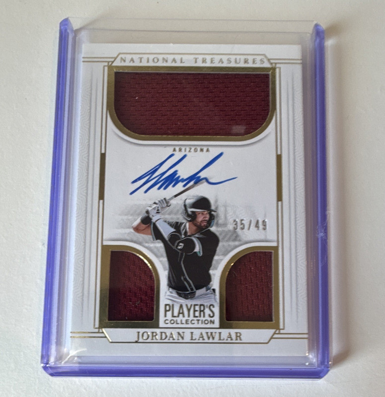 Panini 2025 National Treasures Player's Collection Jordan Lawlar Auto Patch /49