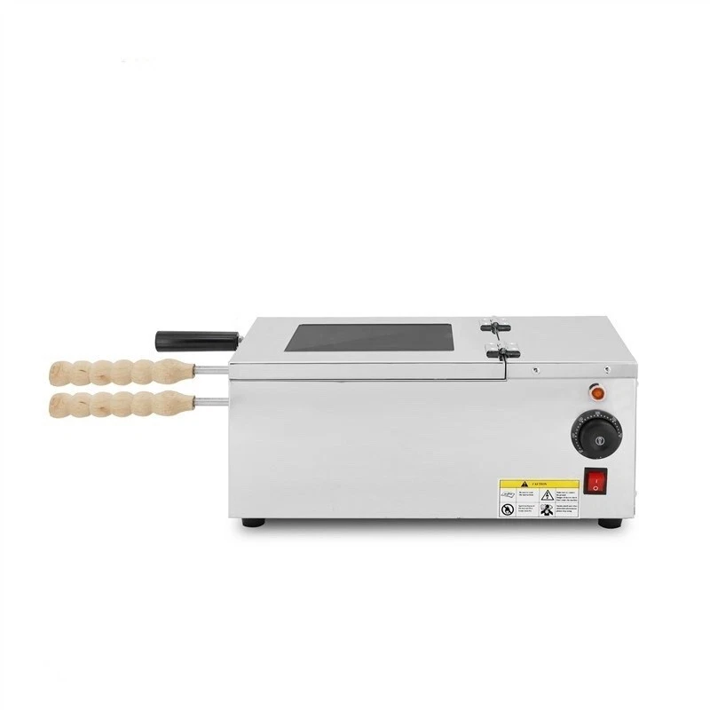 110V electric chimney cake machine with stainless steel Hungarian Kurtos Kalacs