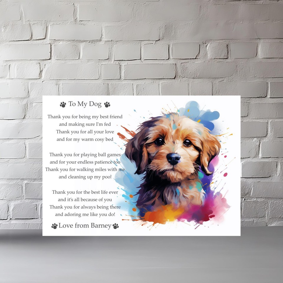 Personalised Best Friend Poem Birthday Gift Friendship Keepsake Present