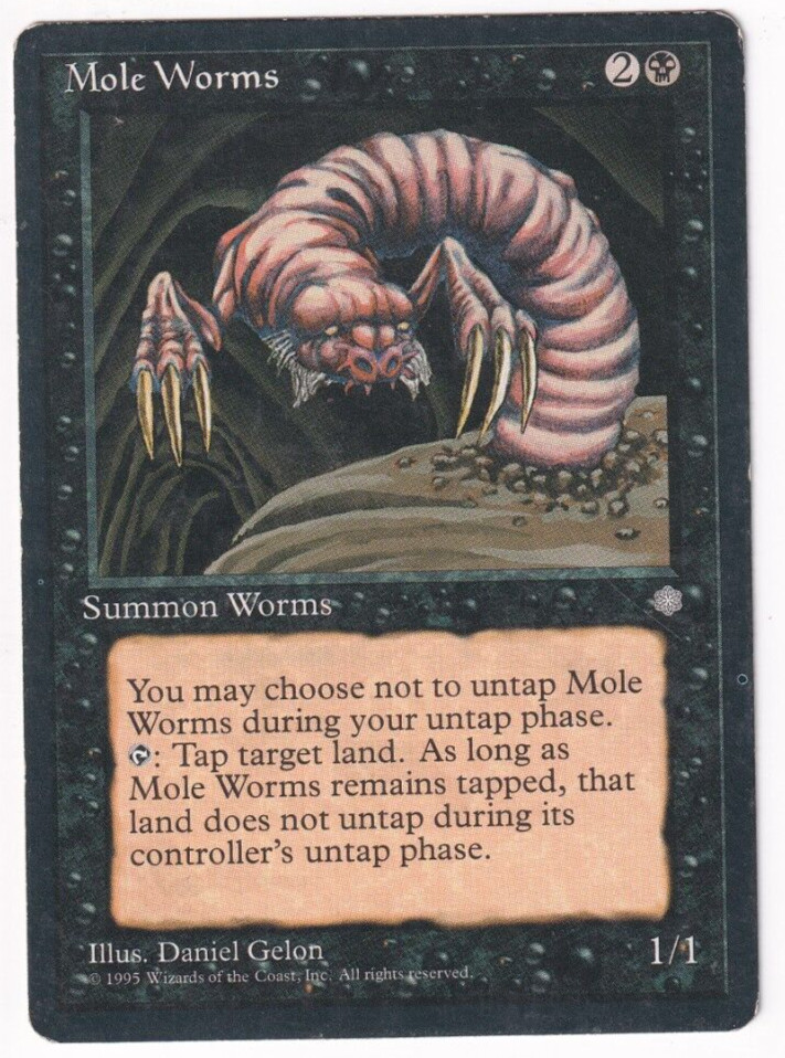 Mole Worms Ice Age #152 Magic The Gathering 1995 MTG Single