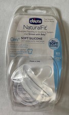 NEW CHICCO NATURALFIT SILICONE 0m ORTHODONTIC PACIFIER BP