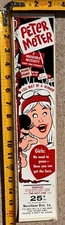VINTAGE & Antique Condom Machine Decal from The 1920’s - 60’s - Peter Meter
