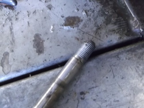 Yamaha Virago XV700 Front Wheel Axle Bolt & Spacer 1984 XV 700 - Picture 2 of 3