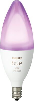 Philips Hue White and Color Ambiance E12 Bulb - White