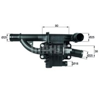 Mahle Thermostat KüHlmittel Mit Dichtung 83°C FüR Ford Fiesta VI Focus C-Max