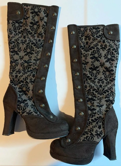 steampunk platform boots